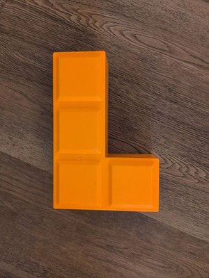 Tetris Tumble XL Game Replacement Orange L SHAPE BLOCK ONE block Tetromino 