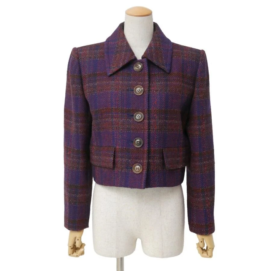 Saint Laurent Plaid Coats, Jackets & Vests for Women for sale | eBay