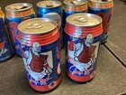 Lot Of (7) Vintage Soda Cans RC, Johnny Bench Wild Cherry Crush Cola — photo 2