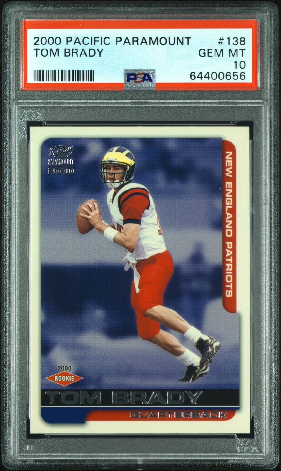 Tom Brady Pacific Paramount #138 Base