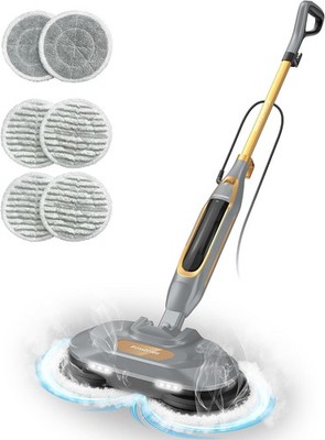 FUNSTEAM Dampfreiniger mit Dual Spin Pads, selbstfahrend für Hartböden