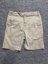 Old Navy Shorts Boys Sz 12 Khaki Chino Built In Flex Stretch Twill Flat Front