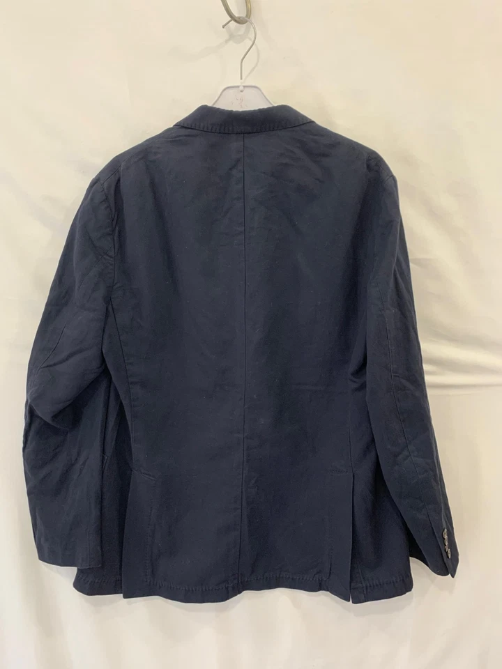 Polo Ralph Lauren Morgan Yale SV Blazer Jacket 42R L Made in Italy Navy #116 - Image 2 of 4