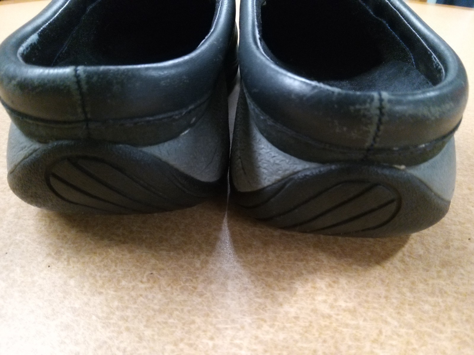 Comfort MERRELL nero grigio PELLE beige LOGO donna taglia 11 slide mules