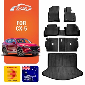Heavy Duty Floor Car Cargo Kick Trunk Mats Boot Liner for Mazda CX5 CX-5 17-26
