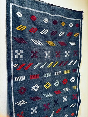 Nomad's Path Moroccan Berber Rug   Handmade Geometric Wool Area Rug