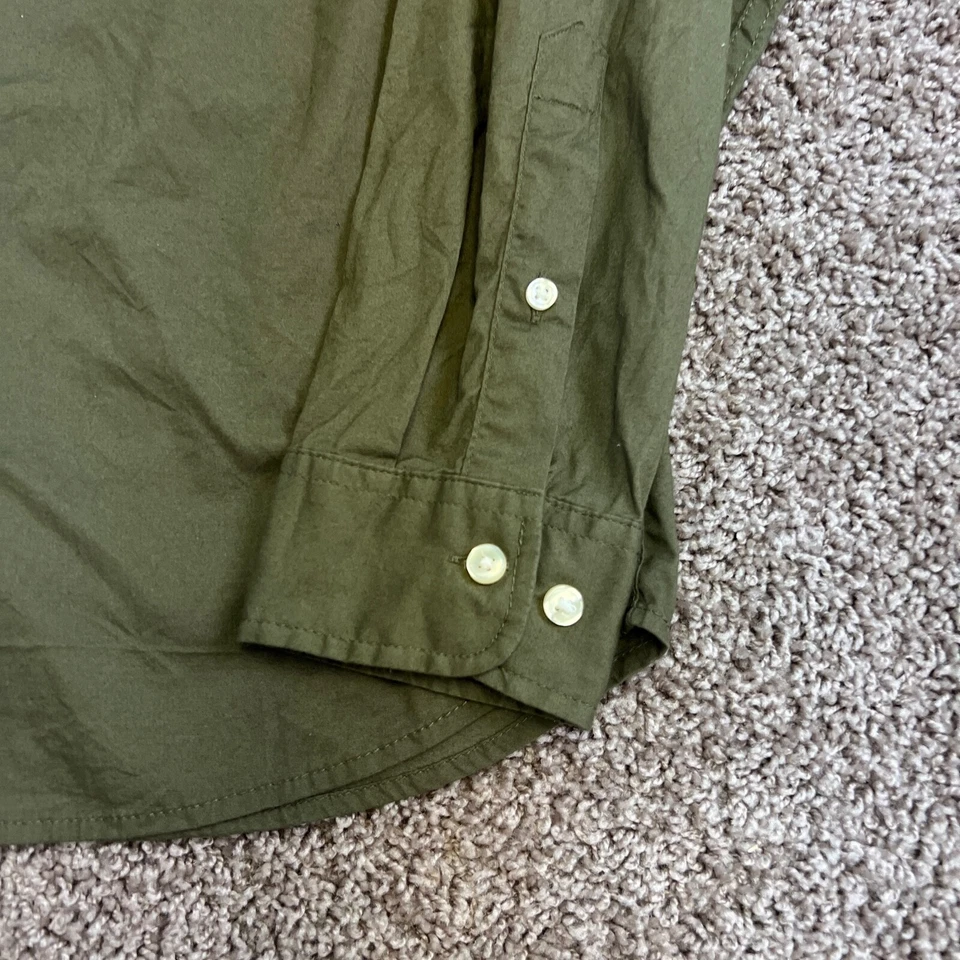 Sonoma Mens Dress Shirt Green Size Small Button Front EUC - Imagem 3 de 4