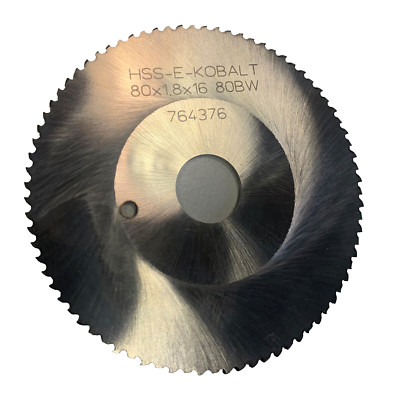 Rohrsägeblatt HSS-E-Kobalt blank 80 x 1,8 x 16 Z=80BW für Edelstahl
