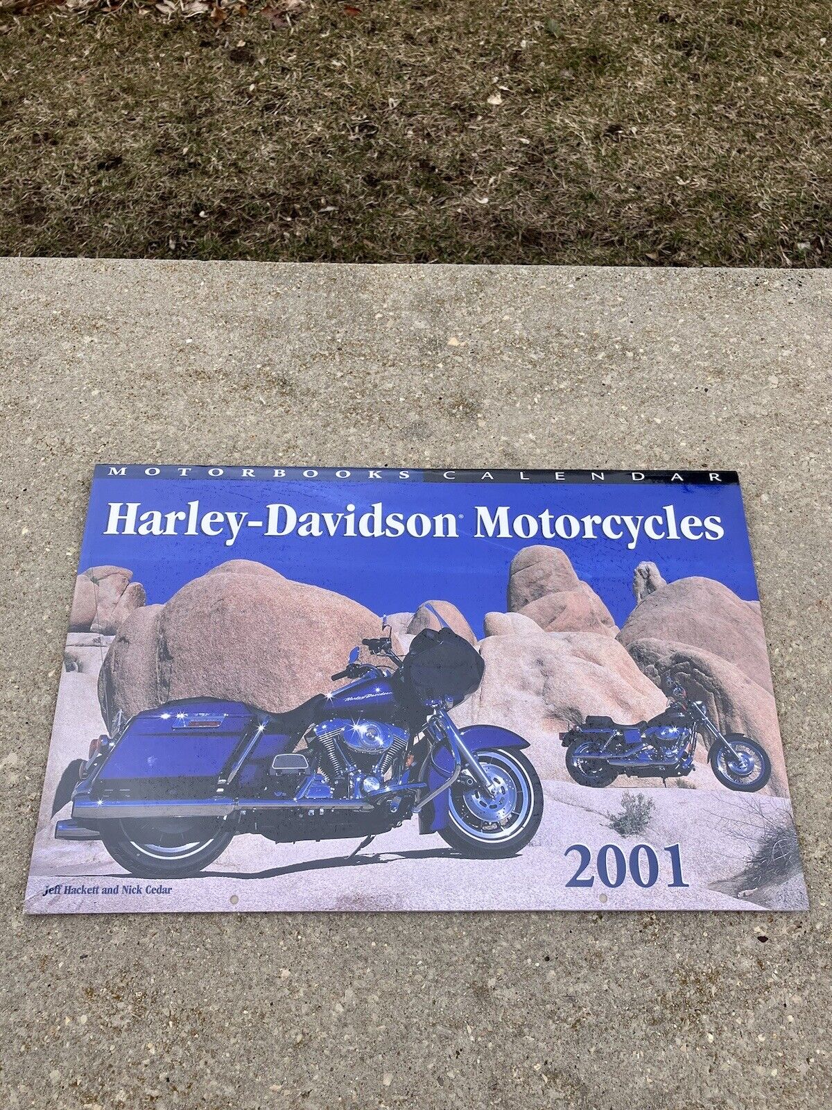 2001 Harley Davidson Motorcycles Calendar (17”x11”) New Factory Sealed
