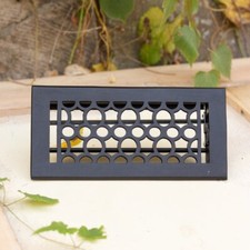 Luftgitter für Ofen, Lüftungsgitter regulierbar, Kamingitter, in schwarz