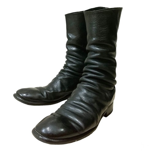 GUIDI Stiefel Leder schwarz Reißverschluss hinten Langstiefel Größe 44 - Bild 2 von 10