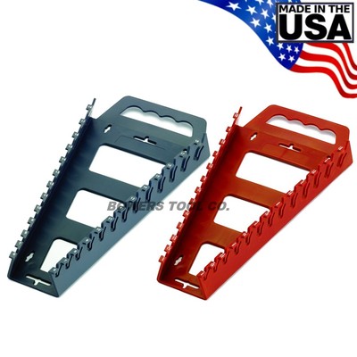 Hansen Wrench Organizer Rack Holder Tray Set 2ps SAE Metric MADE IN USA Quik-Pik