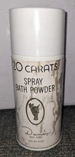 Vtg Spray Bath Powder Discontinued Dana 20 Carats 8 Oz Full Body Prop NOS