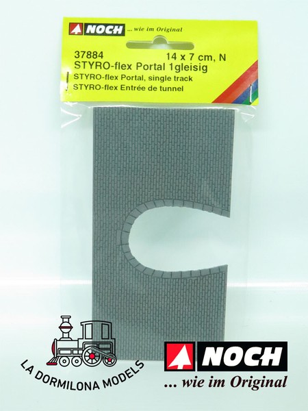 NOCH 37884 - Escala N Portal de túnel 1 vía de STYRO-flex - NUEVO (c239)