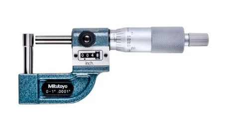 Mitutoyo 295-314 Rolling Digital Tube Micrometer, 0-1" Range, .0001" Graduation