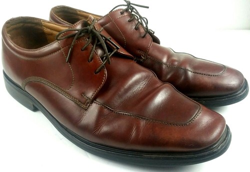 Scarpe Oxford stringate Florsheim da uomo in pelle marrone taglia 11 D - Foto 3 di 12