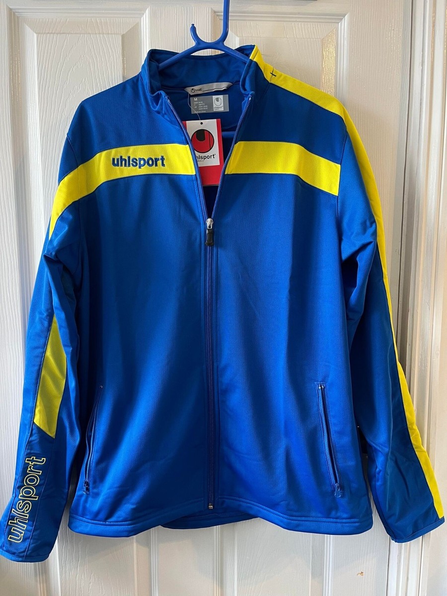 Uhlsport Liga Classic Football Training Jackets Men's Blue yellow BNWT UK L