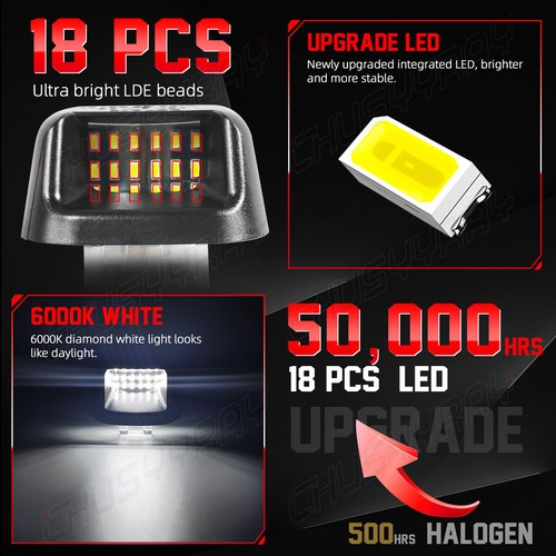 For Nissan Frontier 1 Pair License Plate Light Rear Bumper Lamp Housing Cover - Picture 14 of 24