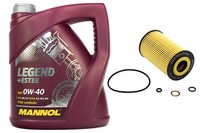 4 Liter ÖLfilter MotoröL Set 0W40 SH424P FüR BMW 3Er Coupe Compact Z3 Roadster