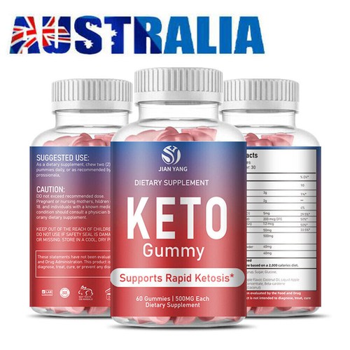 60pcs Keto Diet Gummies Fat Burner Weight Loss Supplement Detox Cleanse