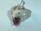 VINTAGE STERLING SILVER WIZARD RING SIZE 6.5 SIGNED $
