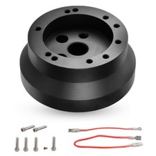 5 6 Hole Steering Wheel Polished Hub Adapter Flaming River Ididit For Gm Chevy
