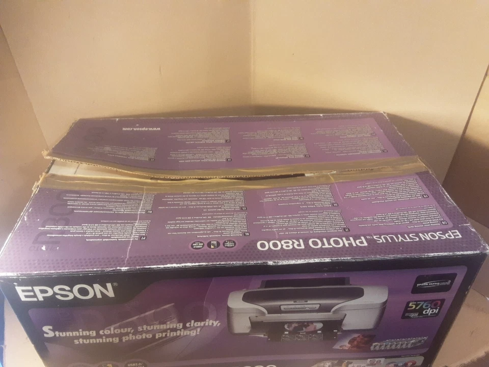 VINTAGE EPSON Stylus Photo R800 C11C550011 17 ppm 5760 x 1440 dpi InkJet Photo - Image 3 of 4