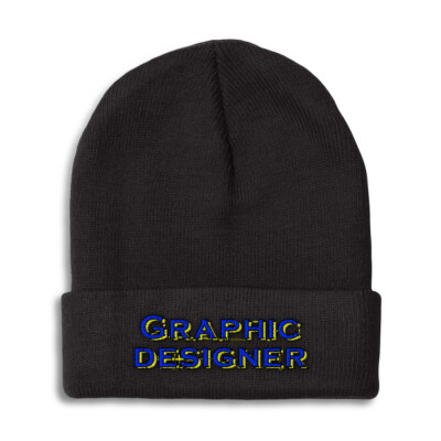 Beanies for Men Graphic Designer Winter Hats for Women Acrylic