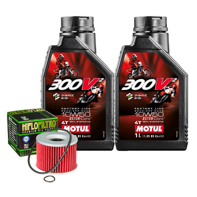 Set Service Öl Motul 300V2 10W50 Filter für Kawasaki KLE250 A1-A6 � 1993>2001