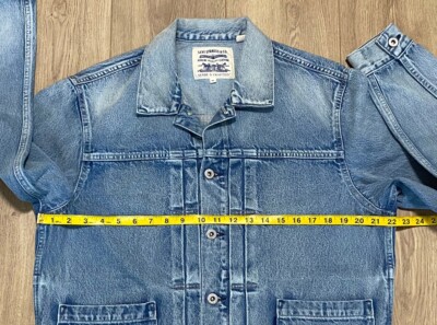 Levi's Made & Crafted Pleated Front Type II Denim Jacket New w