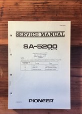 Pioneer SA-5200 Amplifier Service Manual Original 