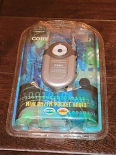 Coby CX-7 Mini AM/FM Pocket Radio - Silver - BRAND NEW SEALED