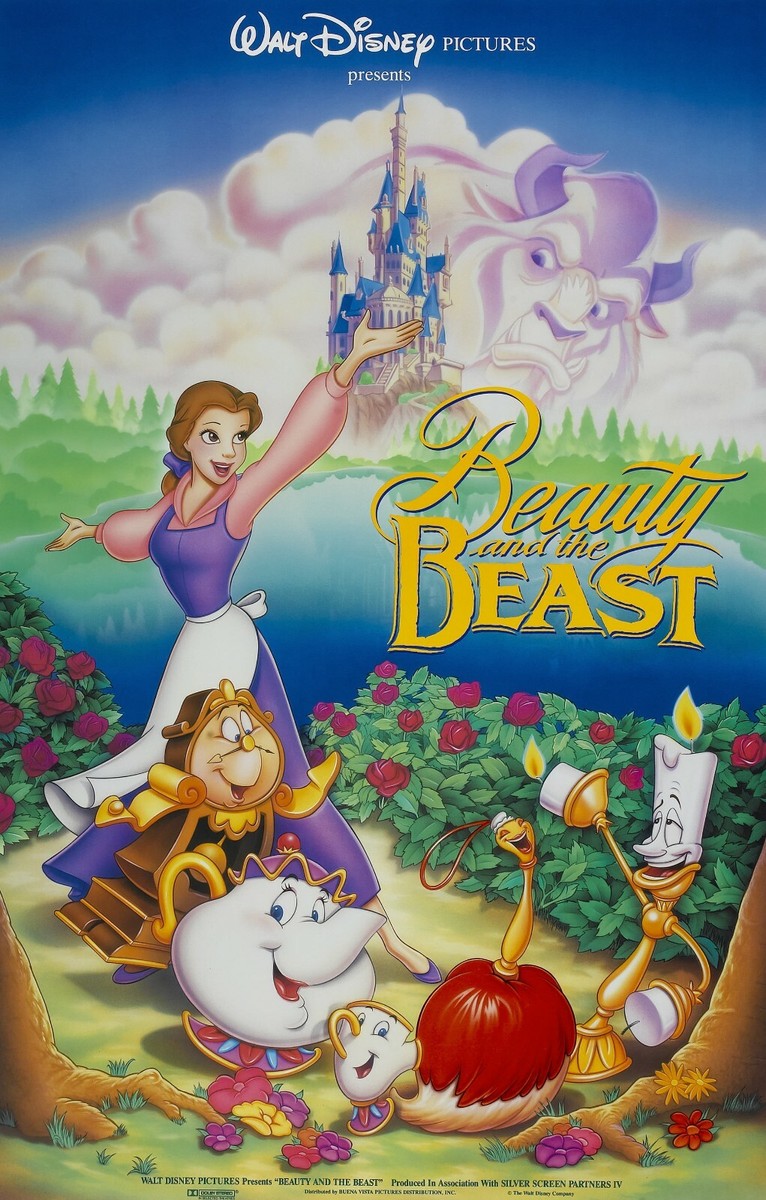 1991 Disney Beauty And The Beast Movie Poster Print Belle Be Our