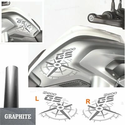 BLACK DOVES GRAPHICS Adesivi Grafite Rosa dei Venti compatibili con BMW R 1200 GS LC 13–16