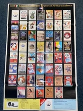 MLB All Star poster 1983 Fiftieth Anniversary Chef Boyardee 36 X 24