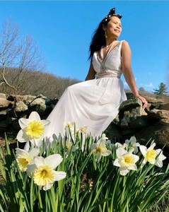 ebay white maxi dress