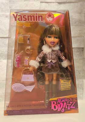 Always Bratz Yasmin Fashion Doll With Poster 10 Accessories Sealed