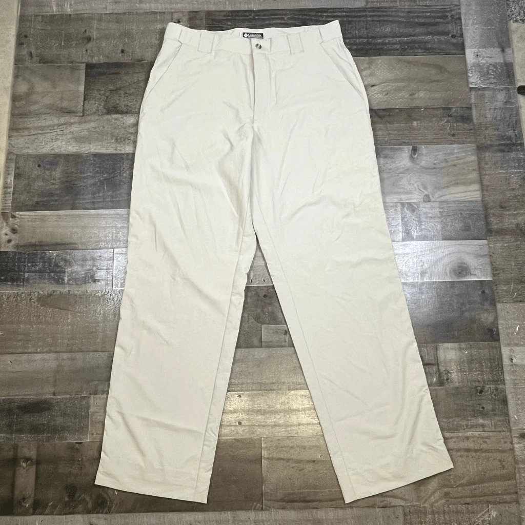 Columbia Men’s Size 34x34 Wanoga Outdoor Active Pants Tan Lightweight Pockets