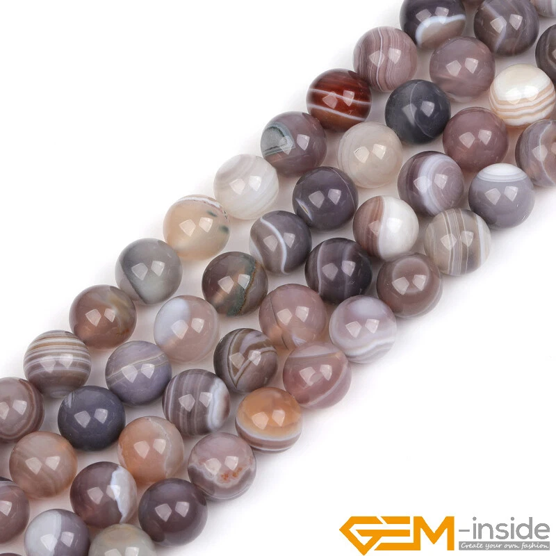 Assorted Round 10mm Smooth Gemstone Loose Beads For Jewellery Making Strand 15'' - Image 4 of 4