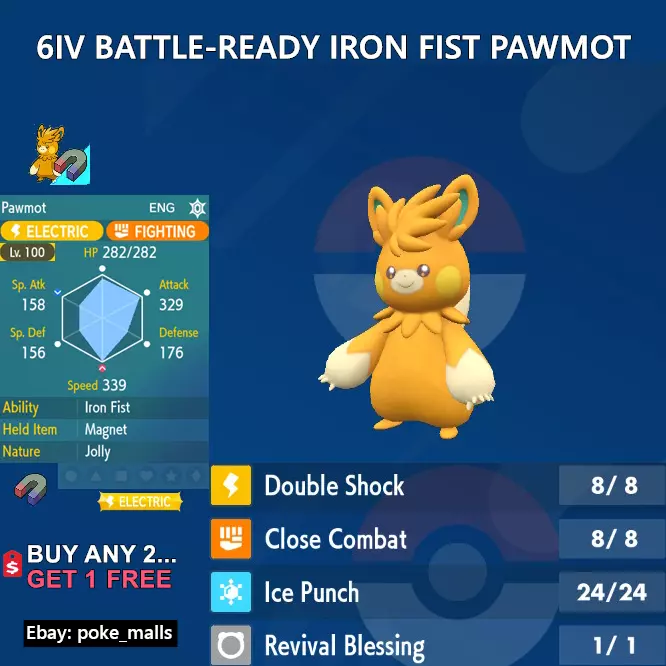 PAWMOT, 6IV, IRON FIST, JOLLY, BATTLE-READY