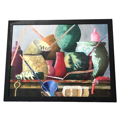 Fantasy Bloom Hyper Realism Nansy  Isbell  Oil Painting Floral Whimsical Art