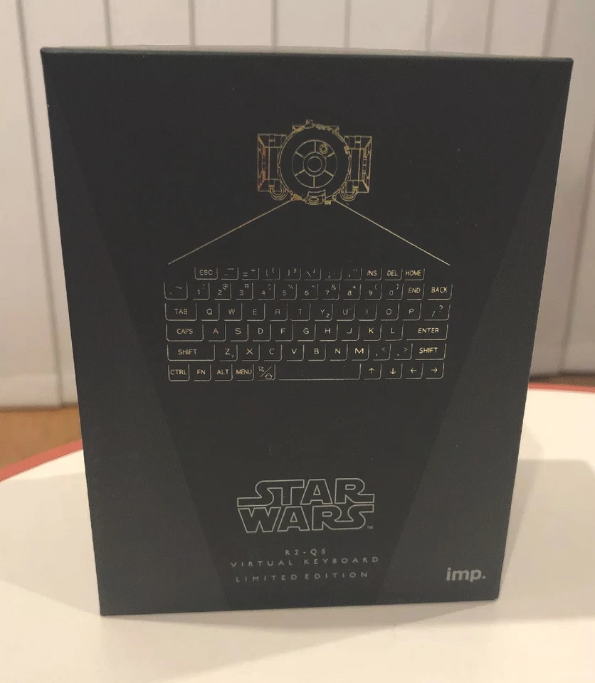Star Wars Imp R2-Q5 Limited Edition Virtual Keyboard Imp-101 Bk BlueTooth New - Image 2 of 3