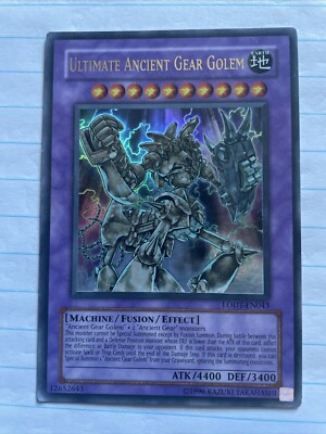 YUGIOH ULTIMATE ANCIENT GEAR GOLEM LODT-EN043 ULTRA NM