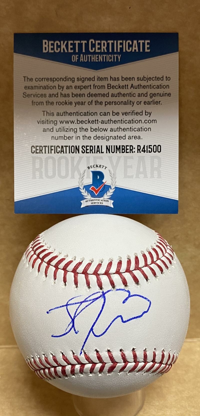Professional Player Autographed Signed JOSE DEVERS MIAMI MARLINS ROOKIE YEAR AUTO M.L. BASEBALL BECKETT R41500 