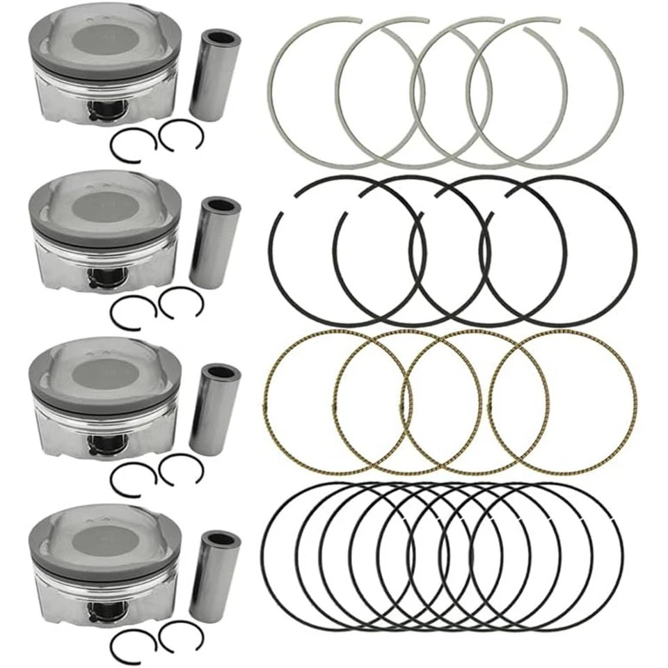 Kit de anillos de pistón nuevos 2AZFE para Toyota Matrix Solara Camry RAV4 Scion tC XB 2,4 L Foto 2 de 4