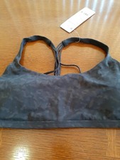 New Crz Yoga Bra Light Animal Print Sz Large