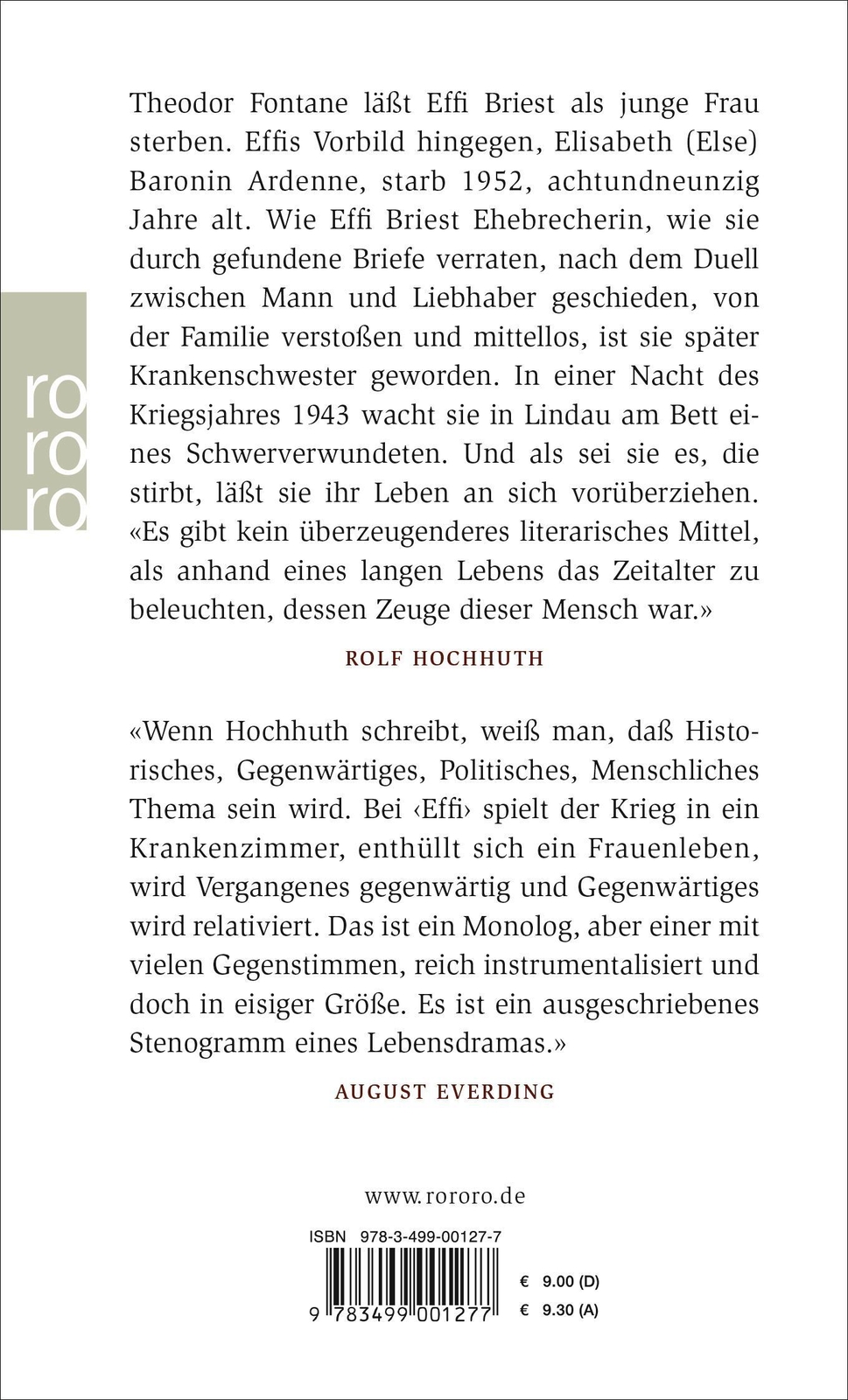Thumbnail - Effis Nacht | Rolf Hochhuth | Monolog | Taschenbuch | 112 S. | Deutsch