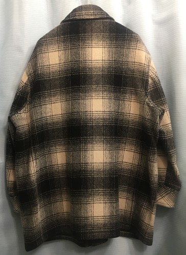 XL Vintage BEAN USA ‘LL Classic Wool Coat’ Hip Hop Lumberjack BLACK PLAID Unused - Picture 9 of 11