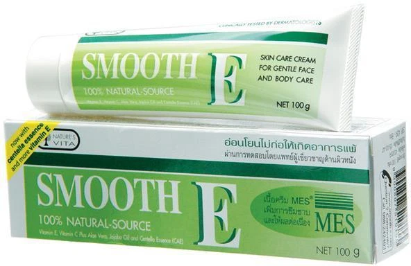 Smooth E Cream ANTI AGING Vitamin E Plus Aloe Vera scars ACNE SPOT MARK 100 g.
Opens in a new window