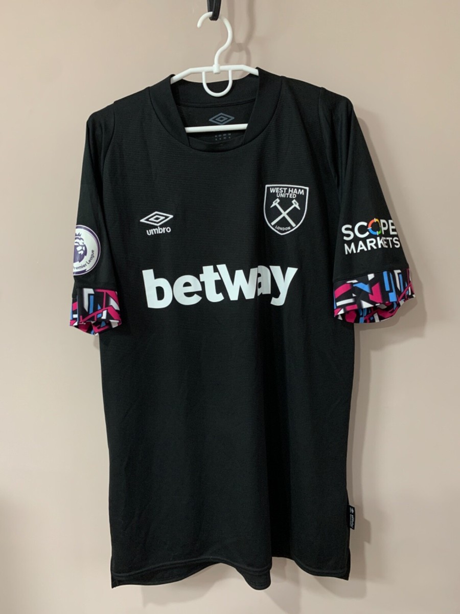 West Ham United Third Football Shirt Umbro Soccer Jersey Size XL